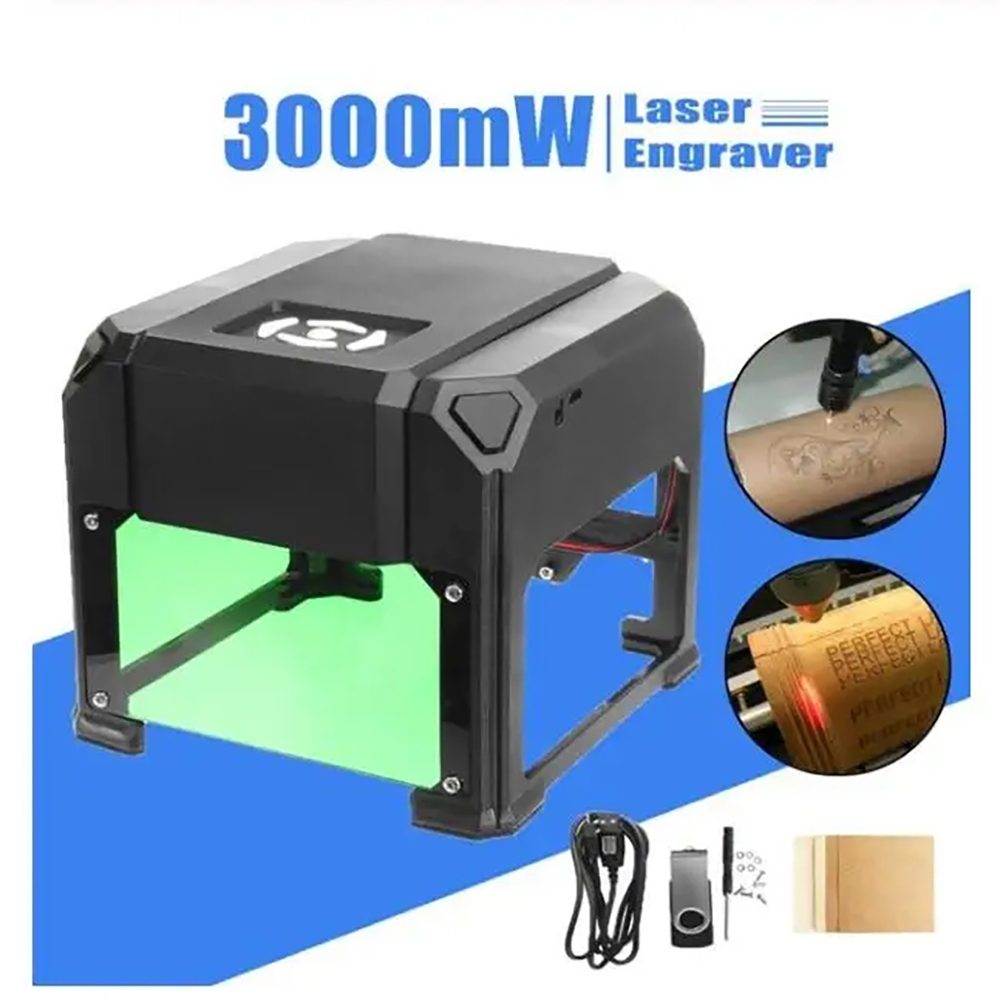 ماكينة الحفر بالليزر USB صغيرة - مراجعة Mini Laser Engraver Cnc Router وسعره