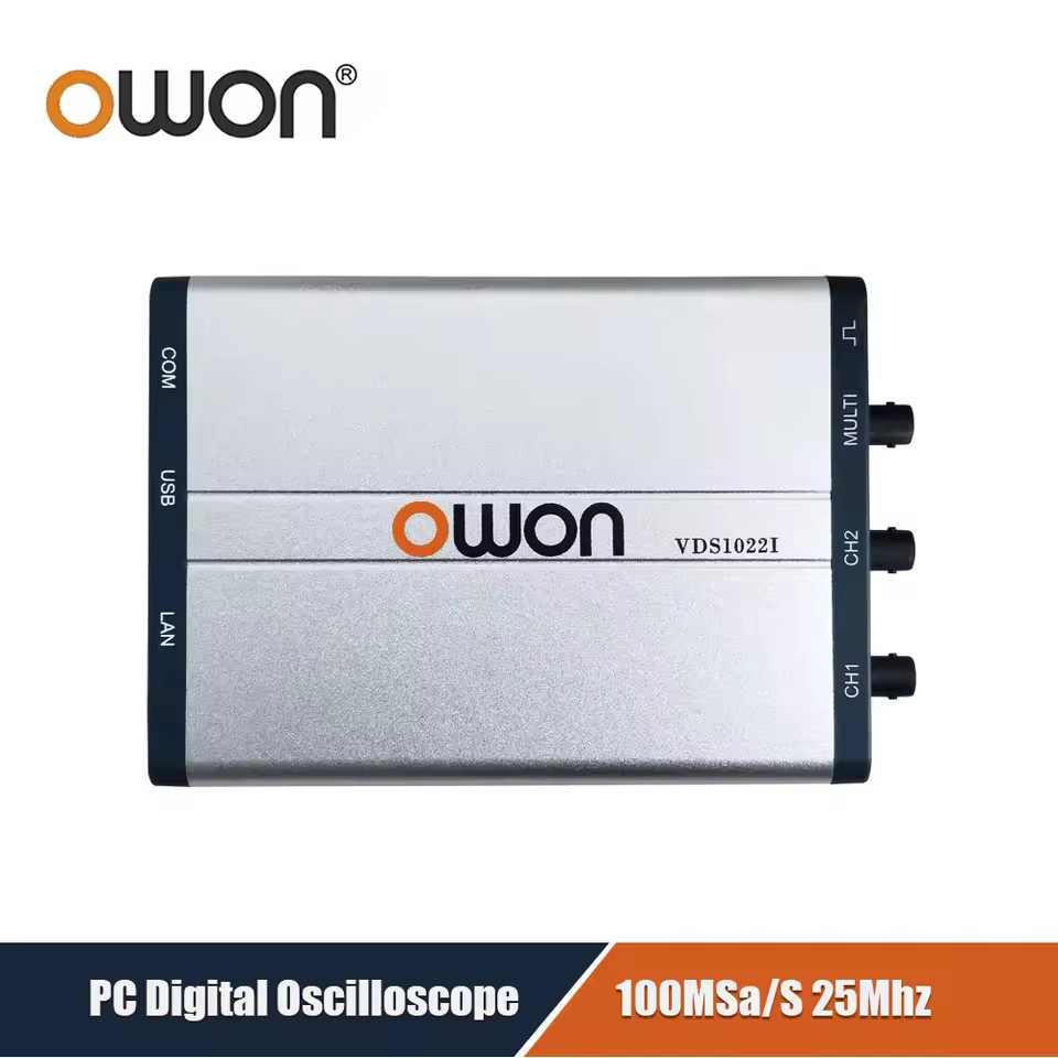 OWON VDS1022/I راسم الذبذبات ا - مراجعة Digital Storage Oscilloscope 100Mhz وسعره