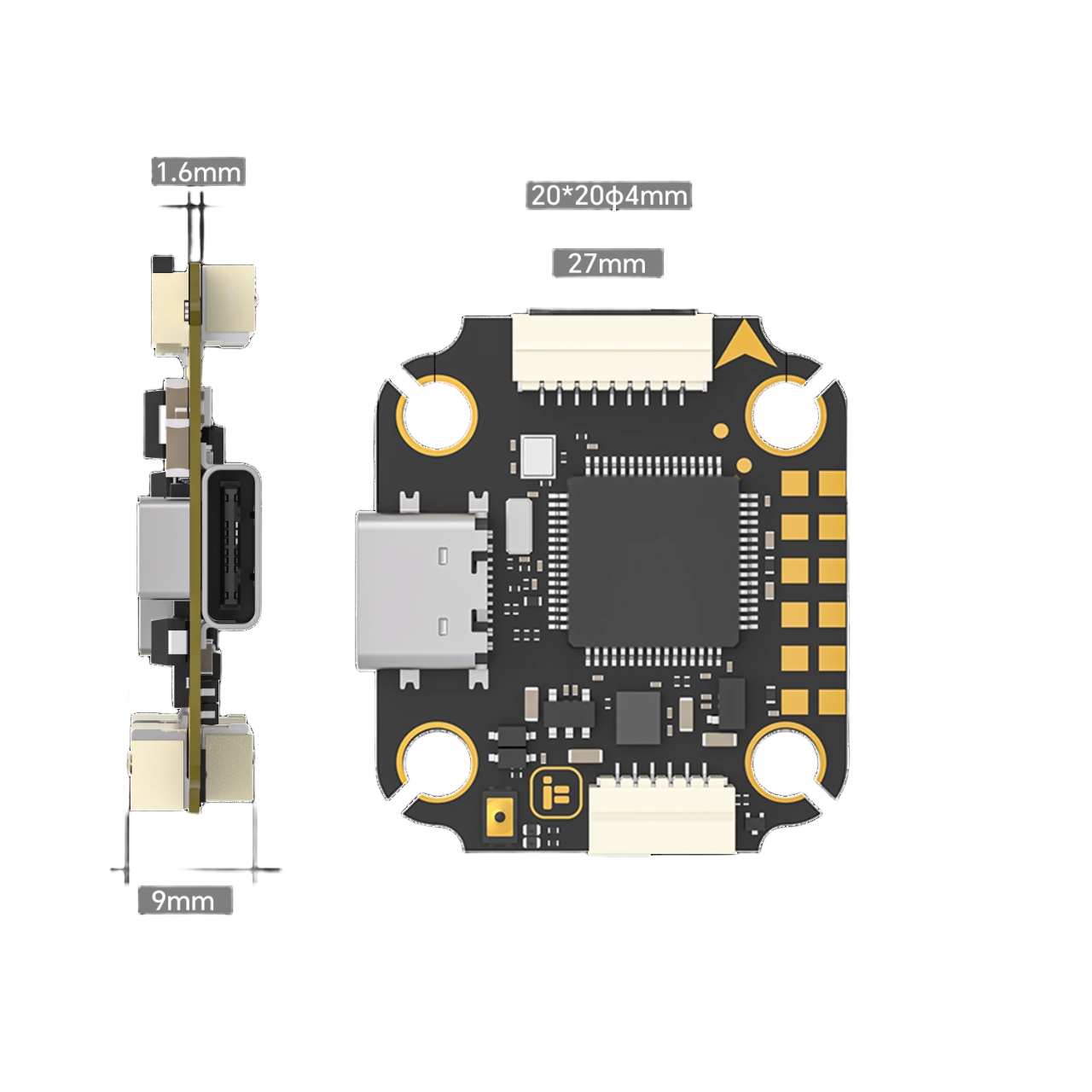 آي فلايت بورغ إف7 ميني ستاك آي - مراجعة Fpv Flight Controller F7 Stack 60A وسعره