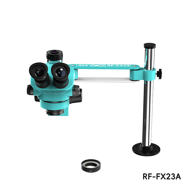 مجهر ثلاثي العينيات RF4 RF-FX2 - مراجعة Stereo Trinocular Microscope Pcb وسعره