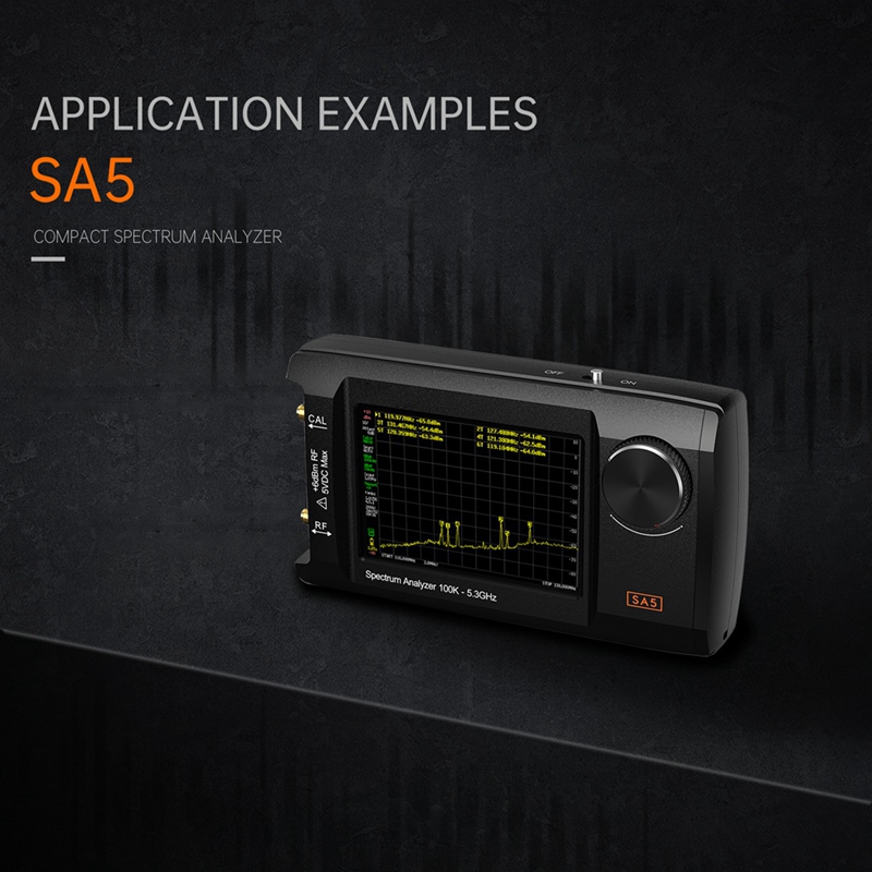 ● أحدث محلل طيفي SA5 بشاشة LCD - مراجعة Signal Generator Spectrum Analyzer وسعره