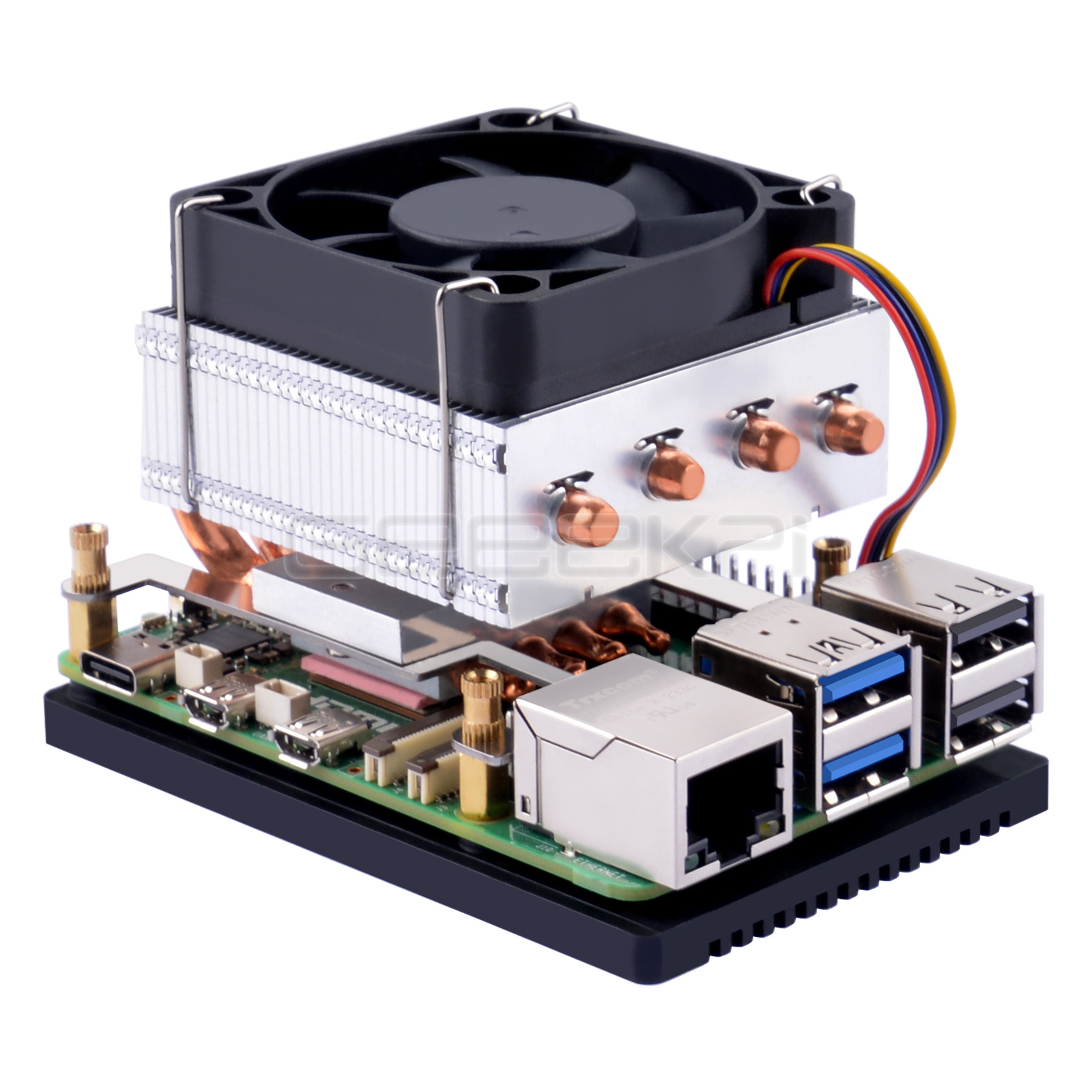 مبرد وحدة المعالجة المركزية Ge - مراجعة Raspberry Pi 5 8Gb Kit وسعره
