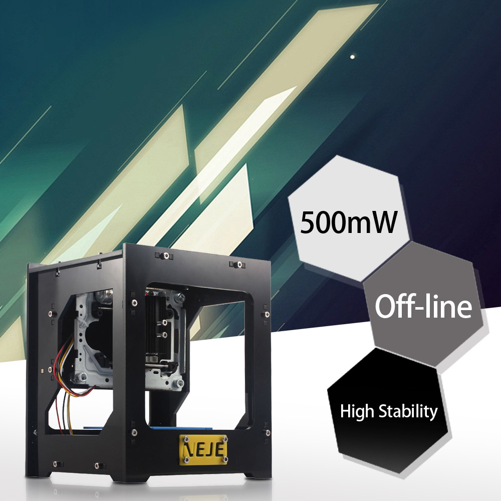 NEJE 500MW جهاز توجيه صغير باس - مراجعة Mini Laser Engraver Cnc Router وسعره