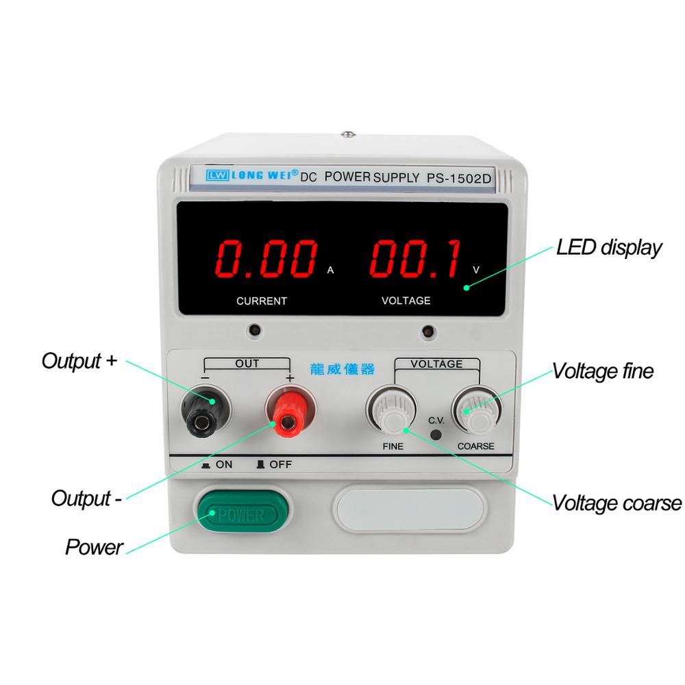 LW PS-1502D 1503D PS-1505D 15V - مراجعة Linear Lab Power Supply Adjustable وسعره