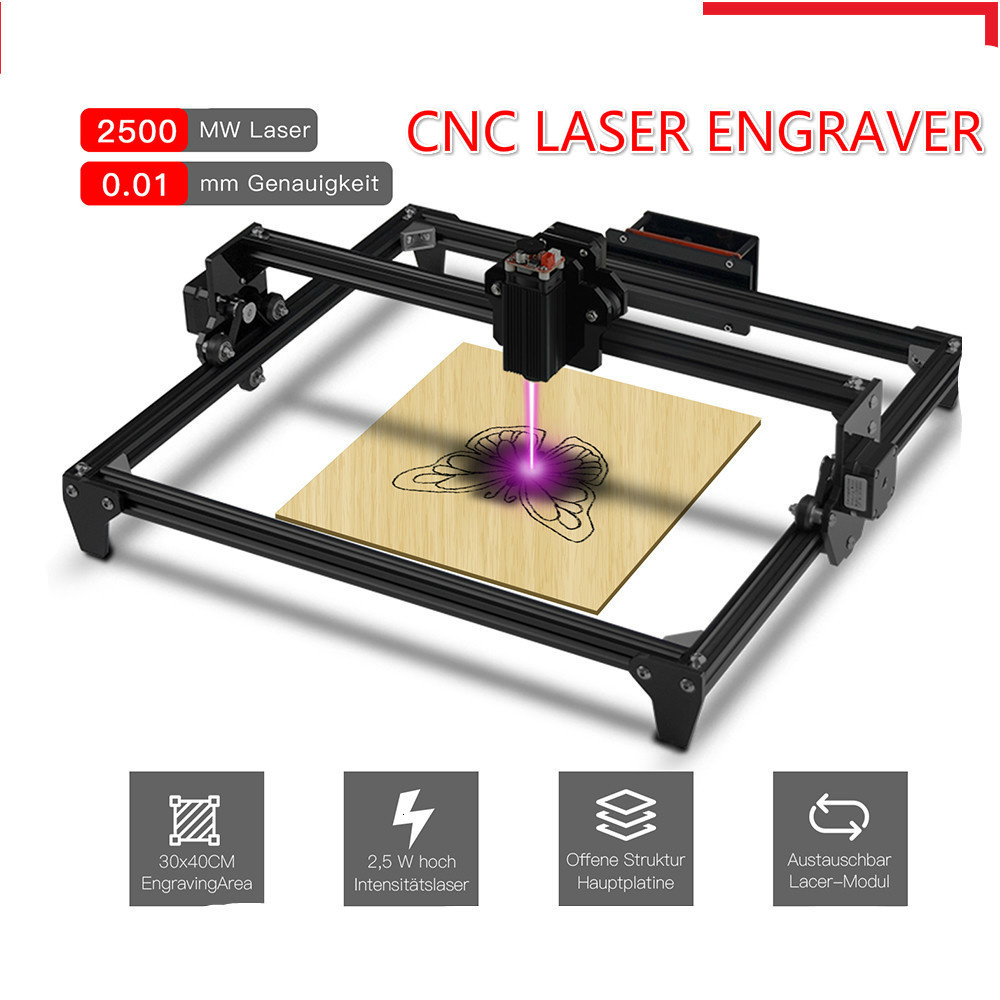 30*40 سنتيمتر صغيرة 2500 ميجا  - مراجعة Mini Laser Engraver Cnc Router وسعره