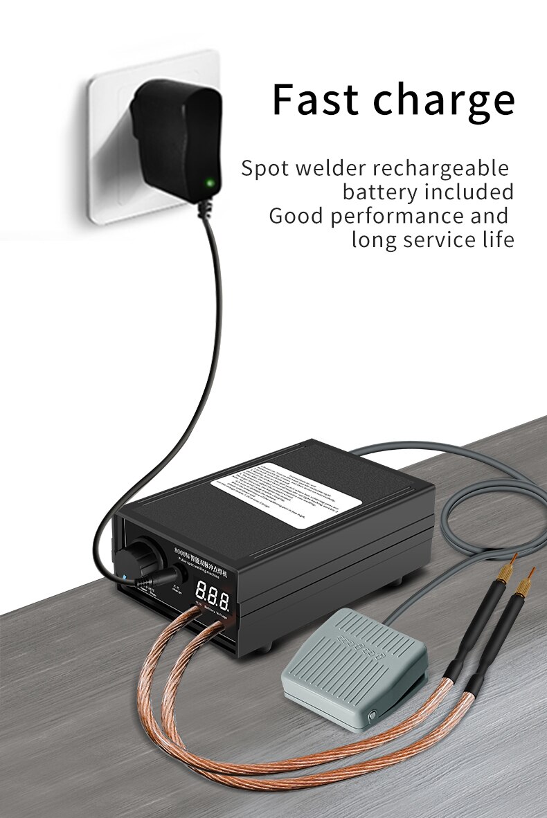 8000 واط مجموعة لحام البقعة ال - مراجعة Spot Welder 18650 Battery Pack وسعره