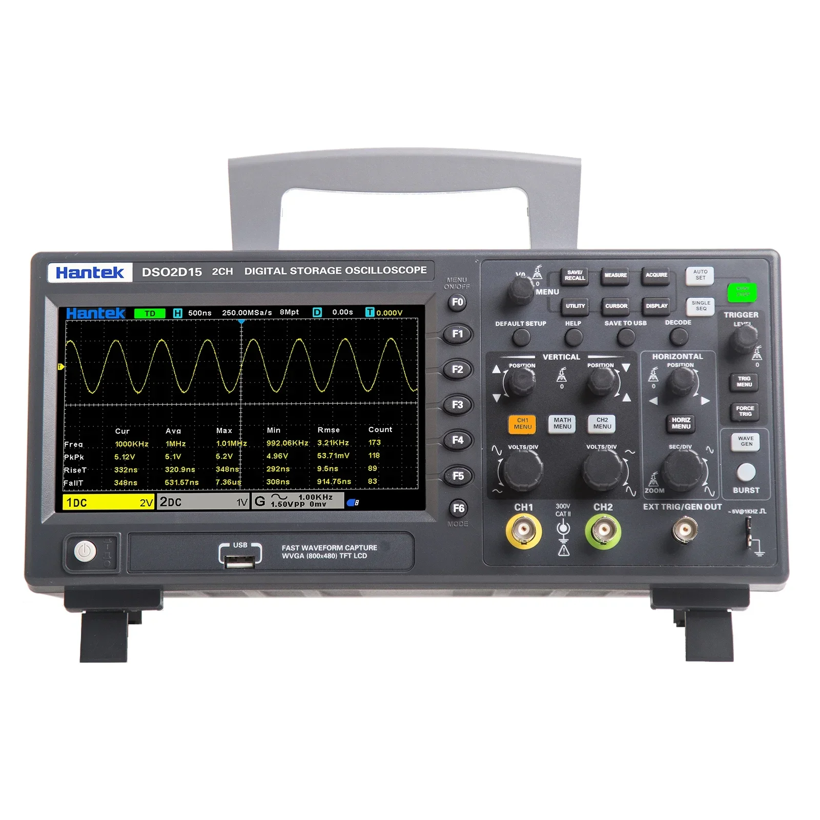 جهاز راسم ذبذبات رقمي ثنائي ال - مراجعة Digital Storage Oscilloscope 100Mhz وسعره