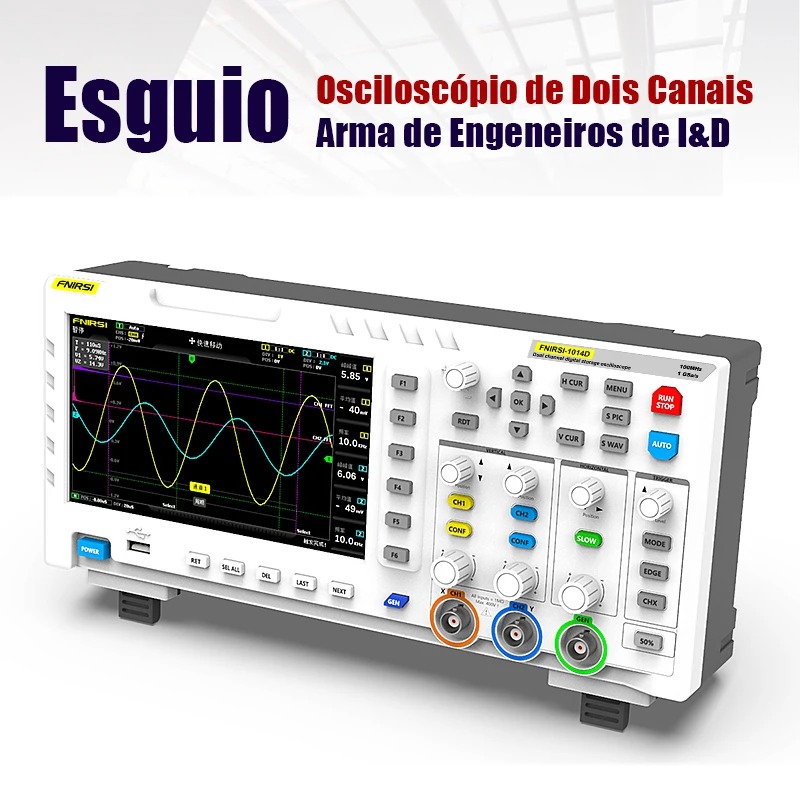 جهاز راسم الذبذبات الرقمي FNIR - مراجعة Digital Storage Oscilloscope 100Mhz وسعره